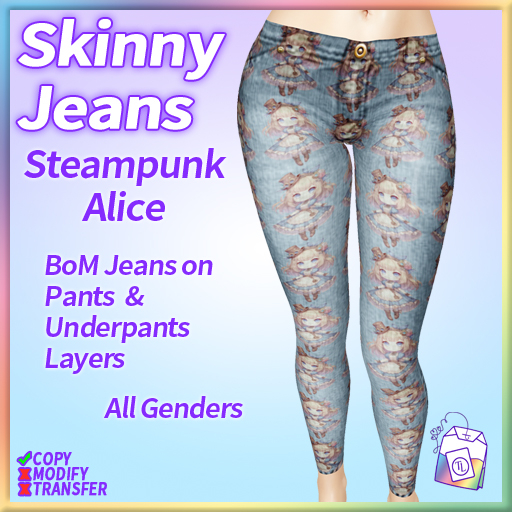 ~TL~ Steampunk Alice BoM Skinny Jeans