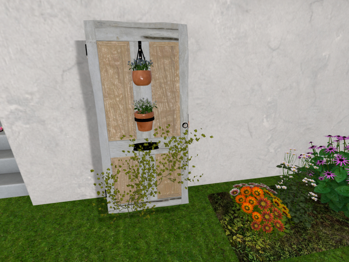 Brown/White Door Border