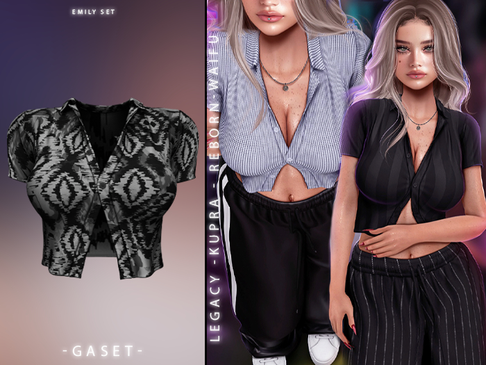 GASET - PATTERN V8 EMILY TOP
