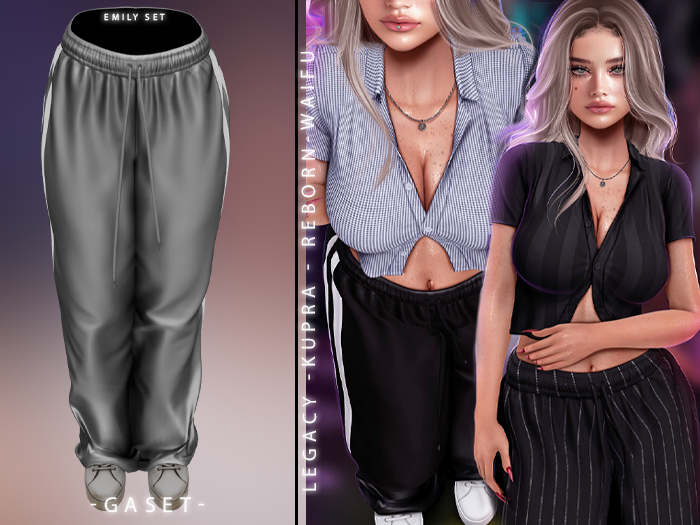 GASET - GREY STRIPES V3 EMILY PANT