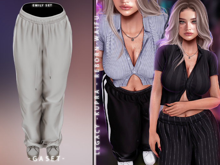 GASET - NUDE STRIPES V6 EMILY PANT