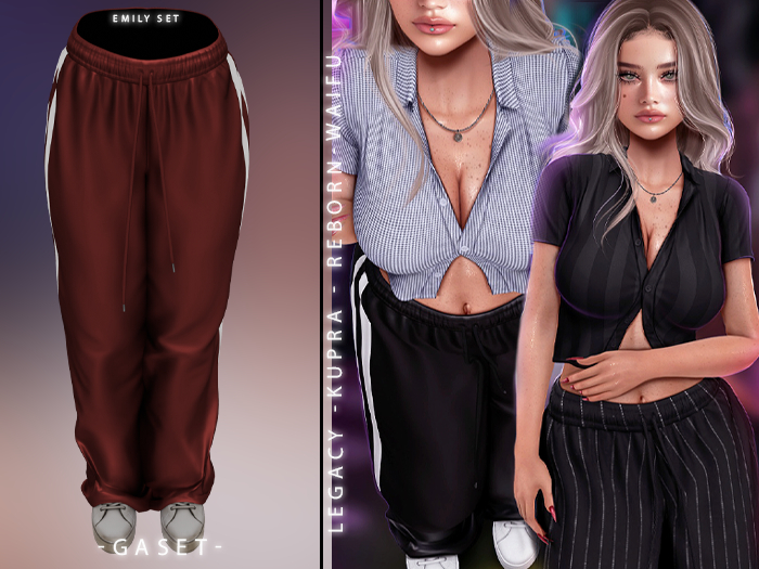 GASET - GARNET STRIPES V10 EMILY PANT
