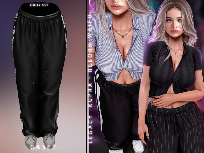 GASET - BLACK KAPPA EMILY PANT