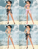 ☀️ 1. Aprelle Kailani Megapack Hud RARE + BIKINI/SARONG/LEI/SANDALS/HAT - SET B