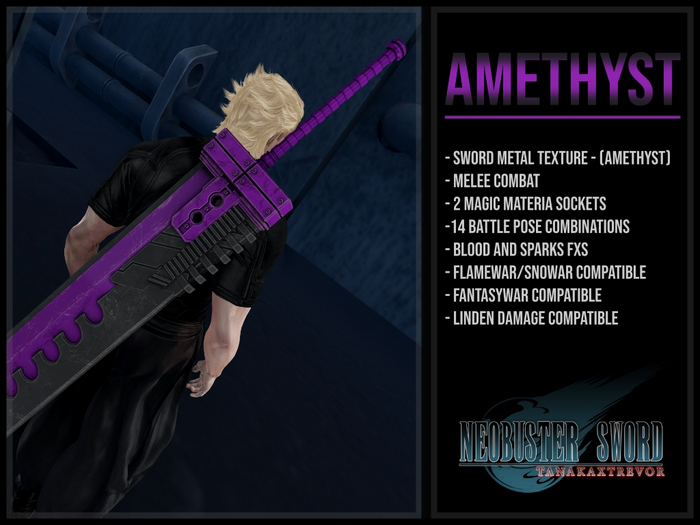 [TANAKA x TREVOR] - NEOBUSTER  SWORD - (AMETHYST)