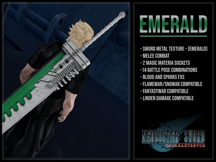 [TANAKA x TREVOR] - NEOBUSTER  SWORD - (EMERALD)