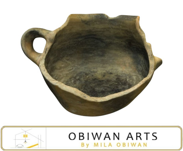 Primitive Vessel in Ceramic Cup