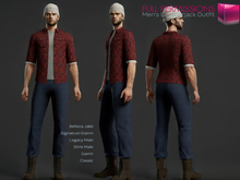 4in1 Full perm Men's Lumberjackt Shirt Pants Hat Boots Casual Outfit for Belleza Jake Signature Gianni Legacy Slink