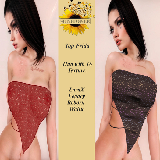 TOP FRIDA  ***Sunflower*** ADD TO UNPACK