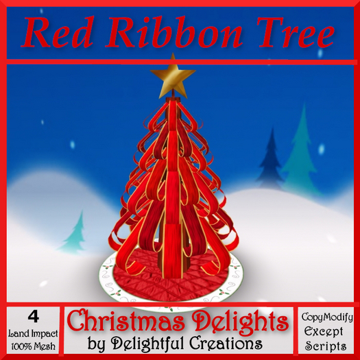Red Ribbon Christmas Tree