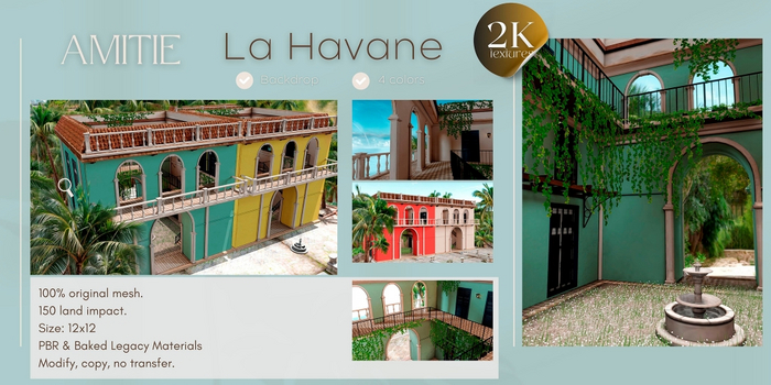 Amitie- La Havane Backdrop