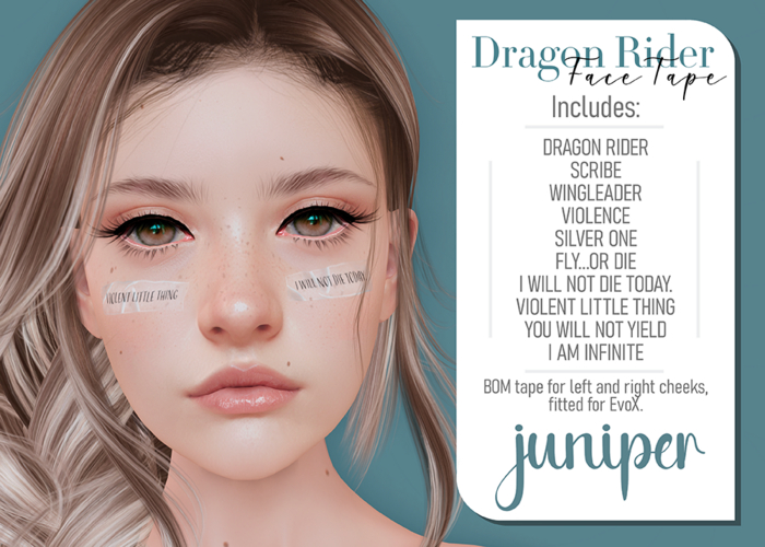 .:. Juniper .:. Dragon Rider Face Tape