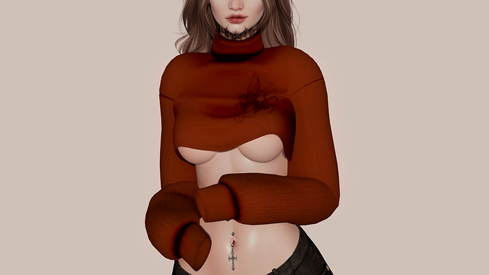 Ingreme - Kira Sweater - Butterflu Red