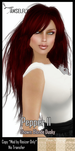 *~*Damselfly*~*Pepper II Beach Beige