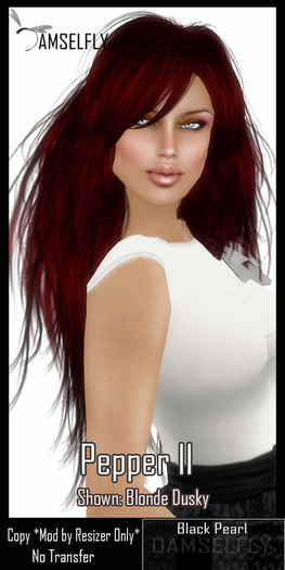 *~*Damselfly*~*Pepper II Black Pearl