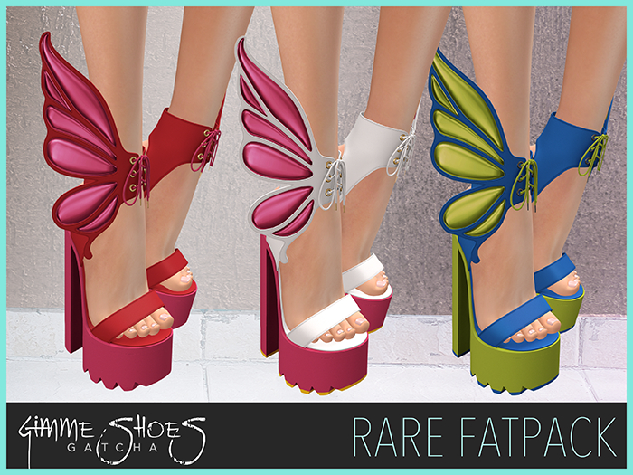 [Enchante'] - Butterfly Heels - Maitreya - RARE