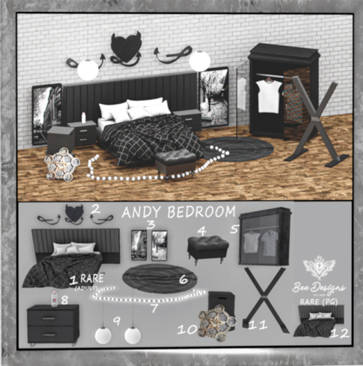 01 Bee Designs Andy bedroom  RARE