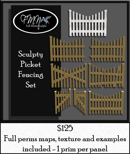FMN Full Perms Picket Fencing Set