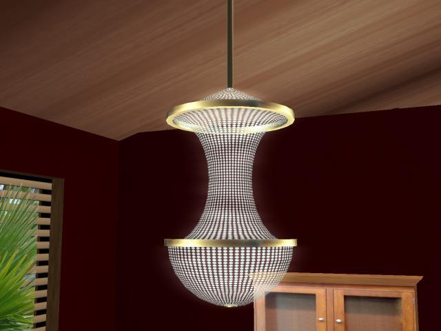 Beautiful Diamond-Cut Chandelier 1