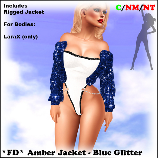 *FD* Amber Jacket [Boxed] Blue Glitter