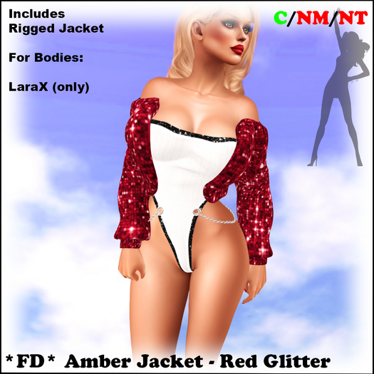 *FD* Amber Jacket [Boxed] Red Glitter