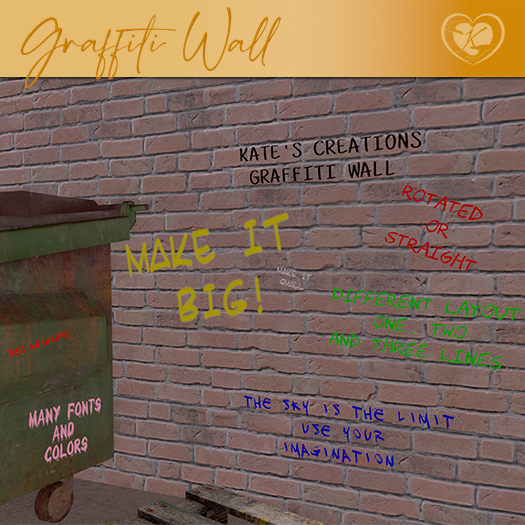 Kate's Creations - Graffiti Wall