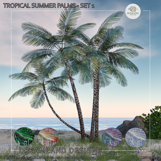 DD Tropical Summer Palm Trees 1