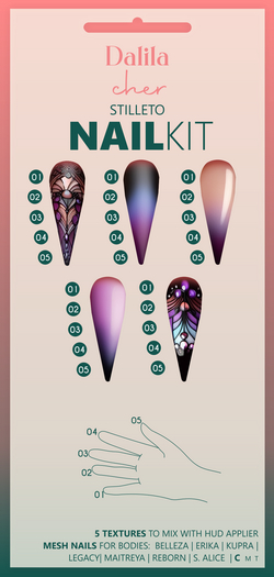 Dalila Cher Stilleto Nail Kit