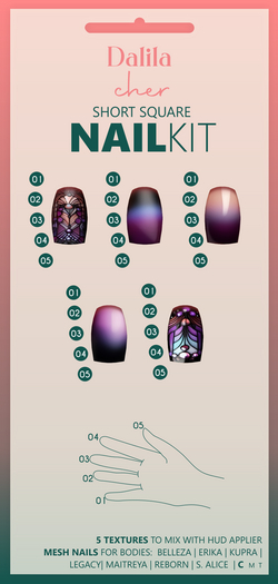 Dalila Cher Short Square Nail Kit