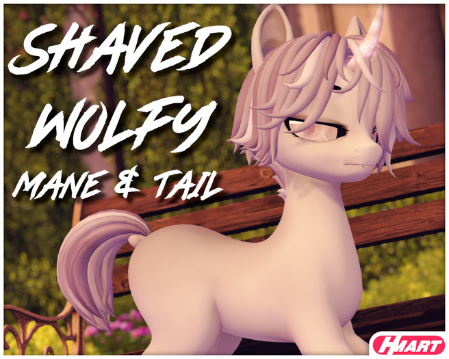 [HMART] Shaved Wolfy Mane & Tail