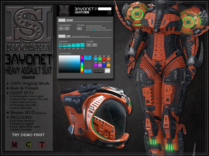 [MoonSha] Bayonet Heavy Assault Suit - Orange