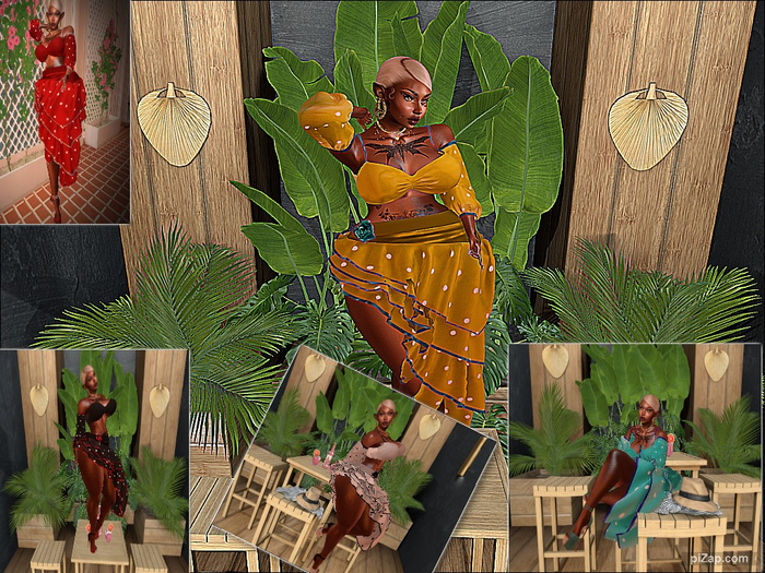 2pc Aloha Skirt set-Reborn