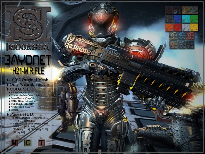 [MoonSha] Bayonet H21-M Rifle - FULL PACK (Wear)