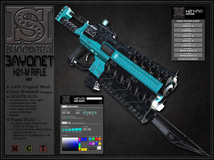 [MoonSha] Bayonet H21-M Rifle - Sky