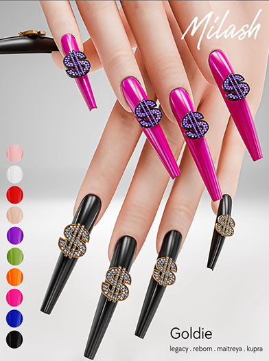 Milash : Goldie Nails / Coffin L
