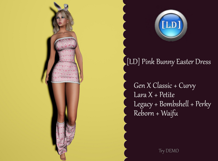 [LD] PINK Bunny Easter Dress