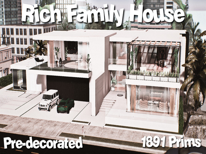 Rich Family House Pre-Decorated 