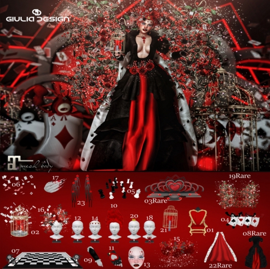 02 Heart Cage [GIULIADESIGN]-Queen of Hearts-
