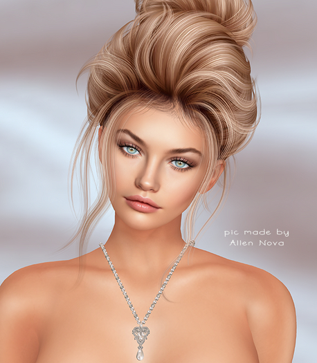 *AvaWay* ROYAL Necklace #2 White - RESIZABLE - SALE !