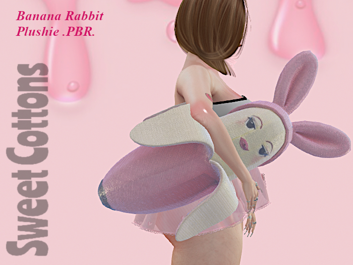 .Sweet Cotons. Plush Banana Rabbit cute !