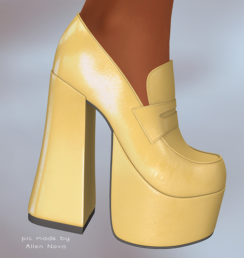 3.MY BAGS by Mila Blauvelt My Lulu Shoes-Maitreya  YELLOW - SALE !