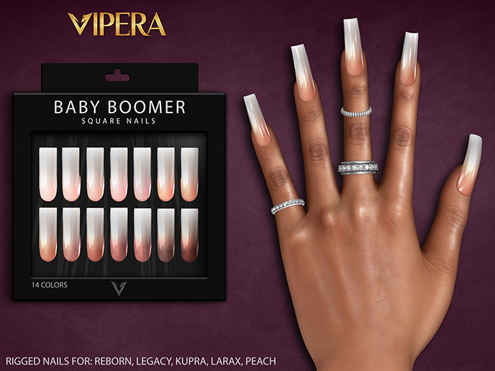 [VIPERA] Baby Boomer - Square Nails