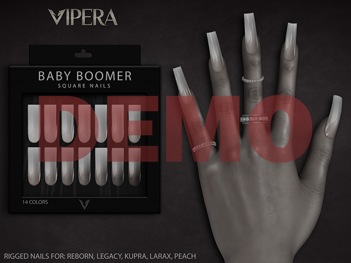 [VIPERA] DEMO Baby Boomer - Square Nails