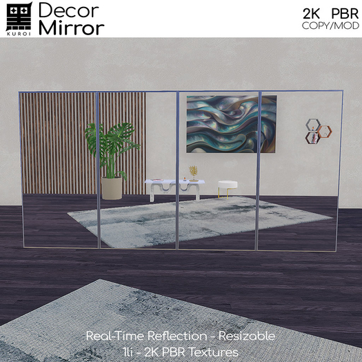 Kuroi - Large Wall Mirror