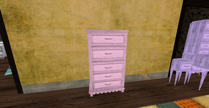 ALMOST FREE! WHIMSY  BLUSH PINK  SHABBY CHIC RUSTIC DRESSER CHEST