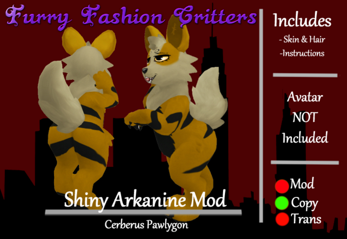 ~FF~ Pawlygon Arkanine Shiny