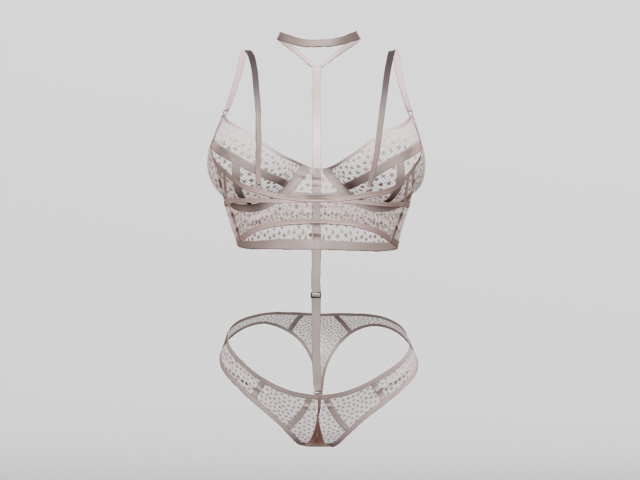 :TTC: - Twistys Lizzie Outfit - Cream Lace