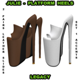 Julie-Leather Heels-Set 1-Accent Colors-White & Brown-Legacy