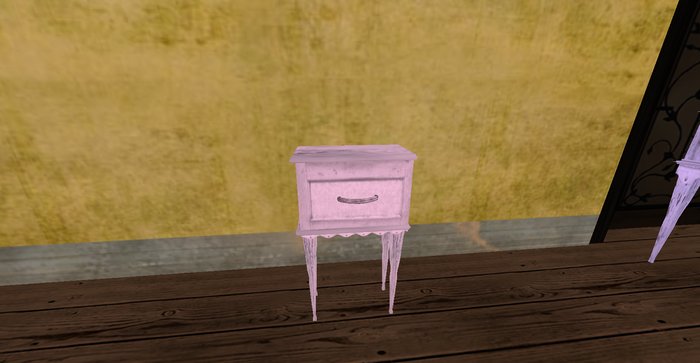 ALMOST FREE! WHIMSY BLUSH PINK SHABBY CHIC RUSTIC NIGHT STAND TABLE