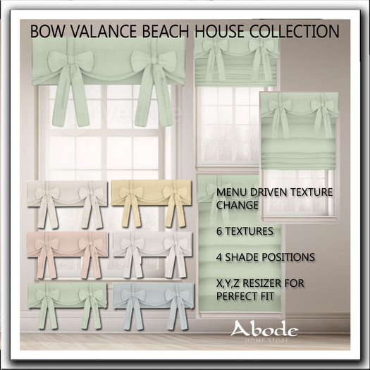 ABODE Bow Valance Beach House Collection